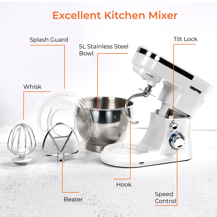 Geepas 6 Speed 5L Stand Mixer Wayfair.co.uk